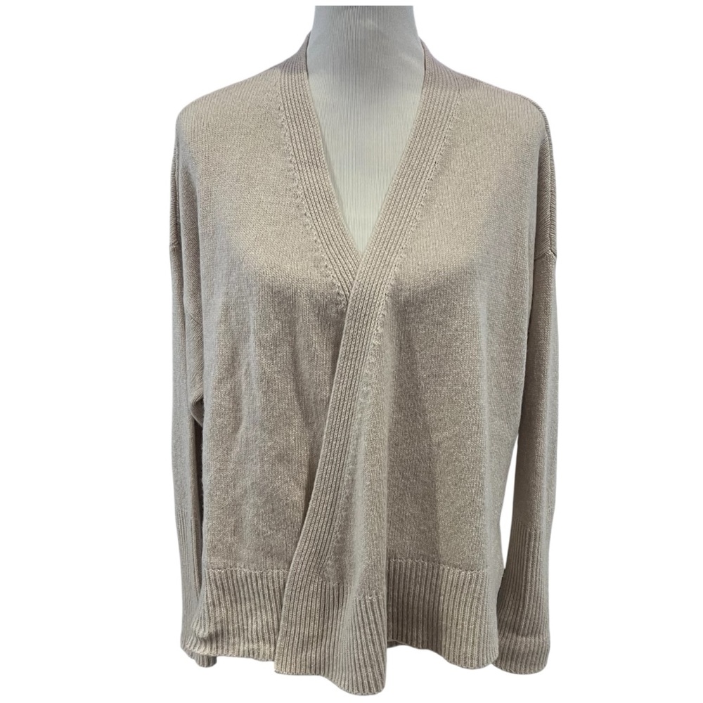Cuyana Recycled Cashmere Soft Wrap Cardigan Sweater Size Medium